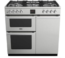 BELLING Gourmet 90G Professional Gas Range Cooker - Stainless Steel